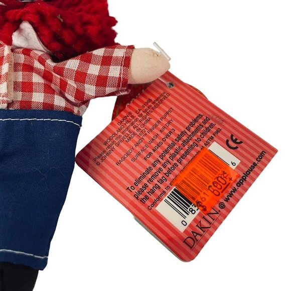 Plush Doll Figure Raggedy Andy 80th Anniversary Dakin Signature Collection 6" - Picture 3 of 6